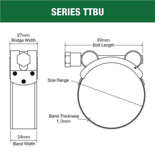 TTBU64-67C - T-Bolt Ultimate Clamp