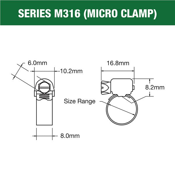 M316-020P - Micro Clamp - Pack