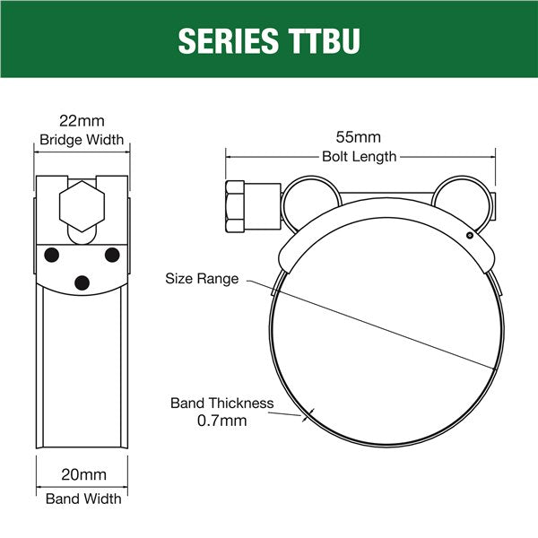 TTBU48-51C - T-Bolt Ultimate Clamp