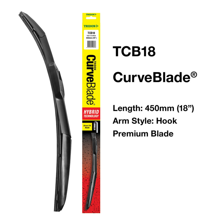 TCB18 - Wiper Tridon CurveBlade® - Hook