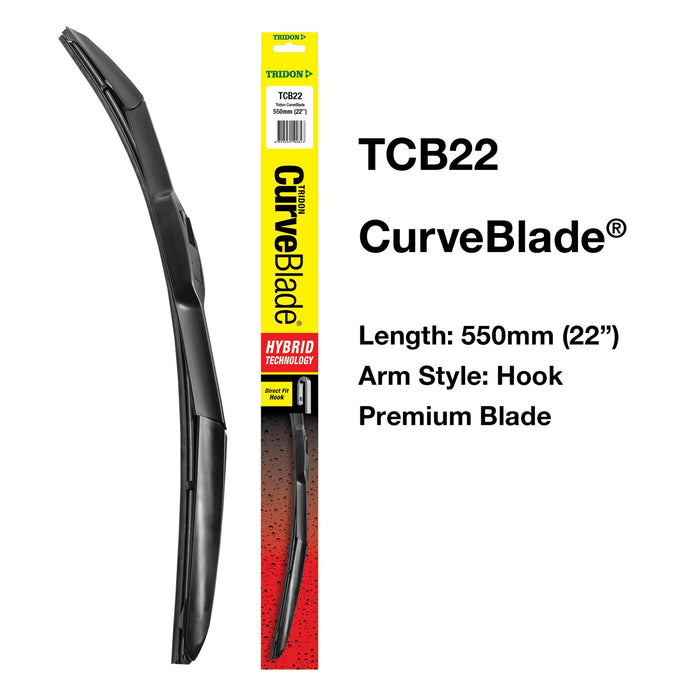 TCB22 - Wiper Tridon CurveBlade® - Hook