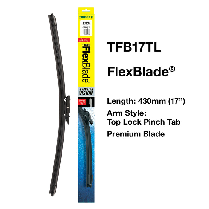 TFB17TL - Wiper Tridon FlexBlade® - Top Lock Pinch Tab