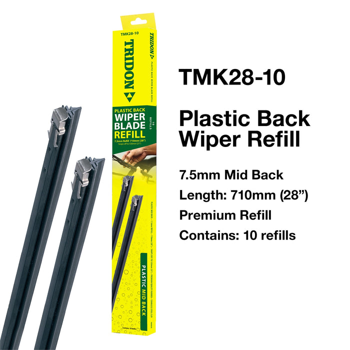 TMK28-10 - Wiper Refill Plastic - Mid Back 10 Pack