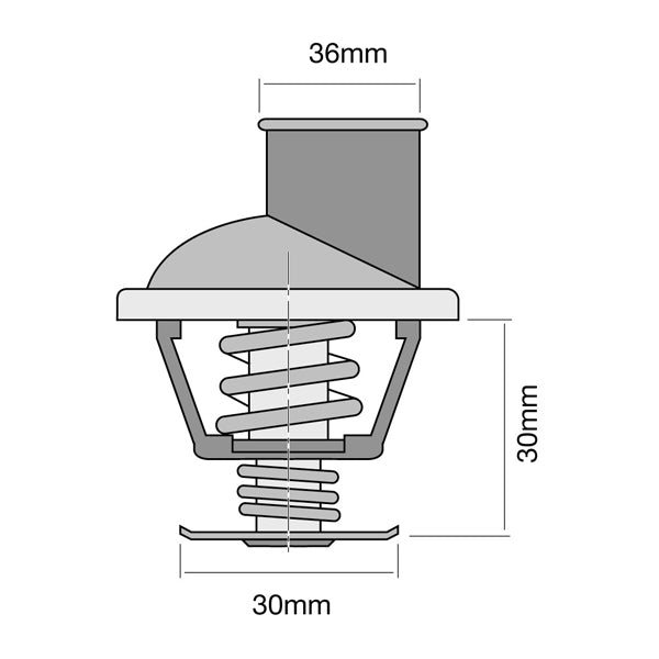 TT283-195P - Thermostat (High Flow)