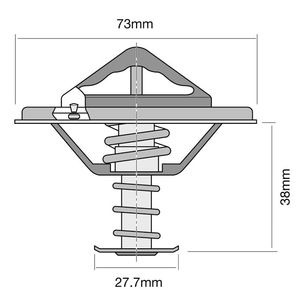 TT286-170P - Thermostat (High Flow)