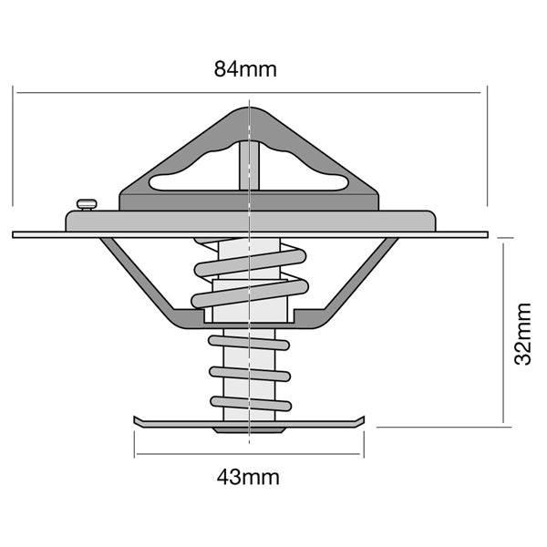 TT288-195 - Thermostat (High Flow)