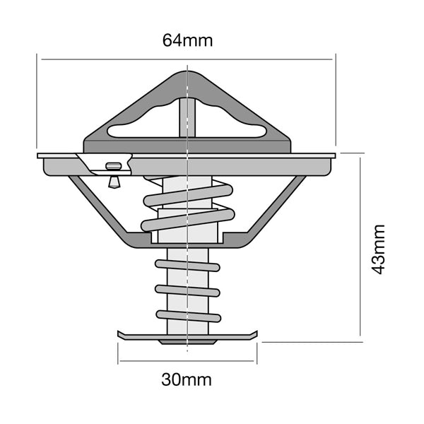 TT297-180 - Thermostat (High Flow)
