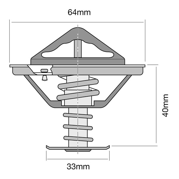 TT334-180 - Thermostat (High Flow)