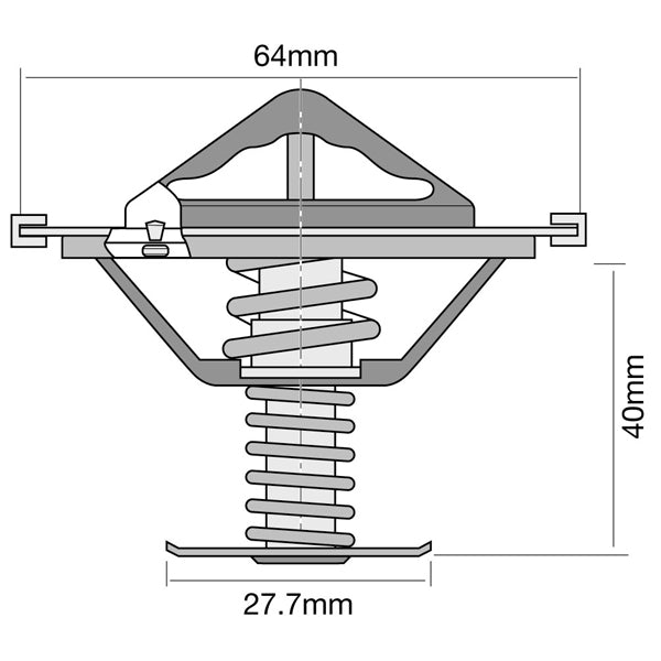TT411-185 - Thermostat (High Flow)