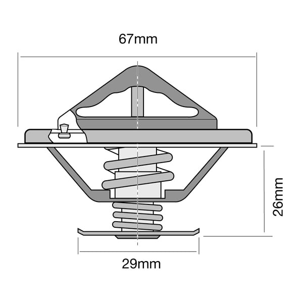 TT551-172 - Thermostat (High Flow)