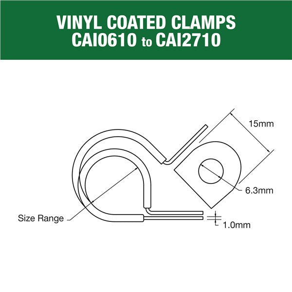 CAI0610P - Vinyl Coated Clamp - Pack