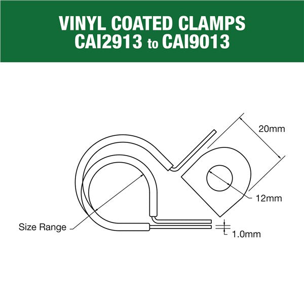 CAI2913P - Vinyl Coated Clamp - Pack