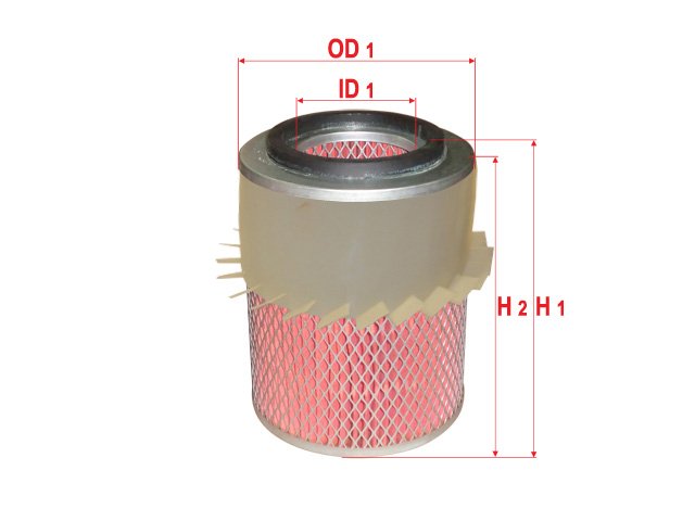 AIR FILTER FINNED (AS-1817) - A334