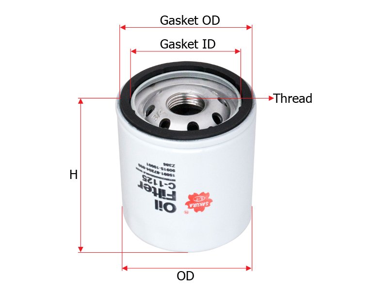 OIL FILTER TOYOTA  Z386 C110J PG4476 (C-1125)